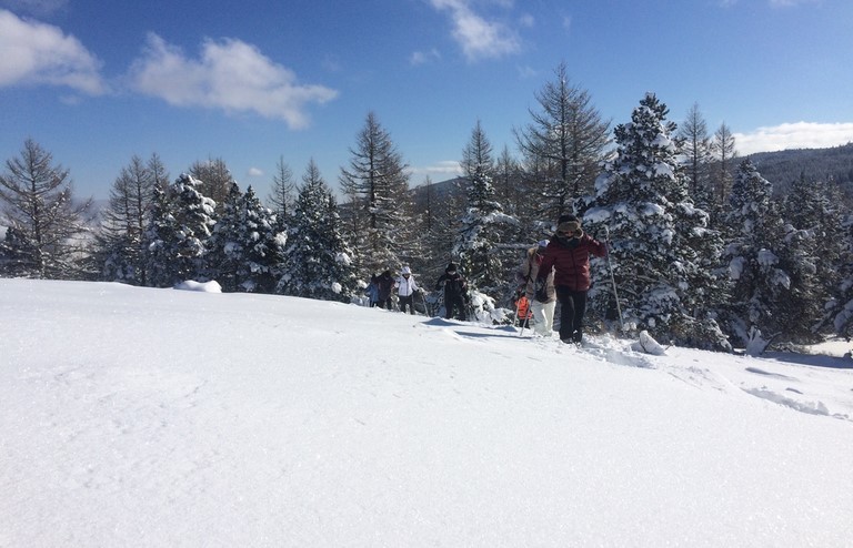 rando raquettes neige puigmal, pyrenees orientales cerdagne