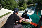 water jump Err cerdagne pyrenees